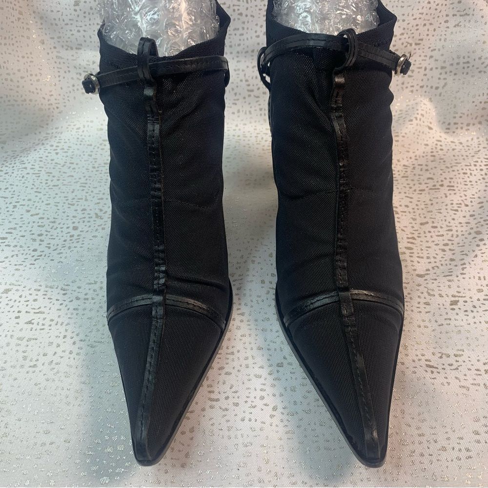 Black Ankle High Boots Pointed Toe size‎ 7.5